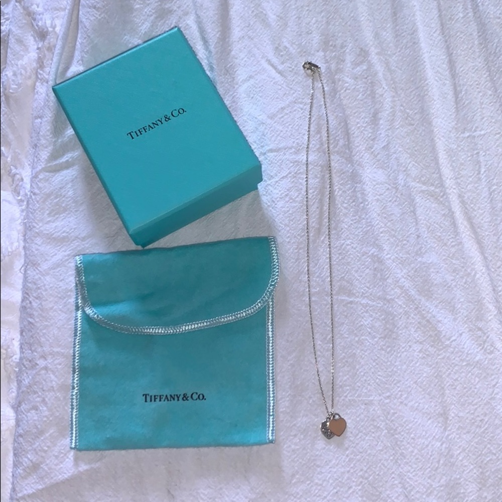 Return to Tiffany Mini Double Heart Tag Pendant